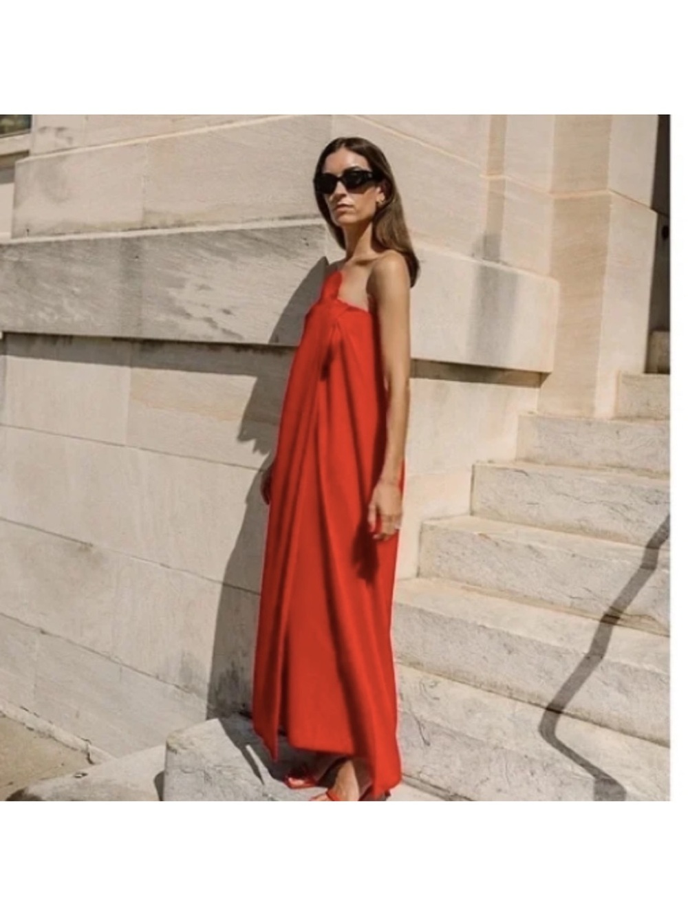ANTONIO MELANI Strapless Red Bow-Detail Maxi Dress - Picture 7 of 9